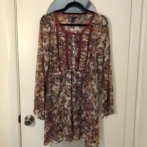 TEEN VOGUE Boho Sheer Midi | L